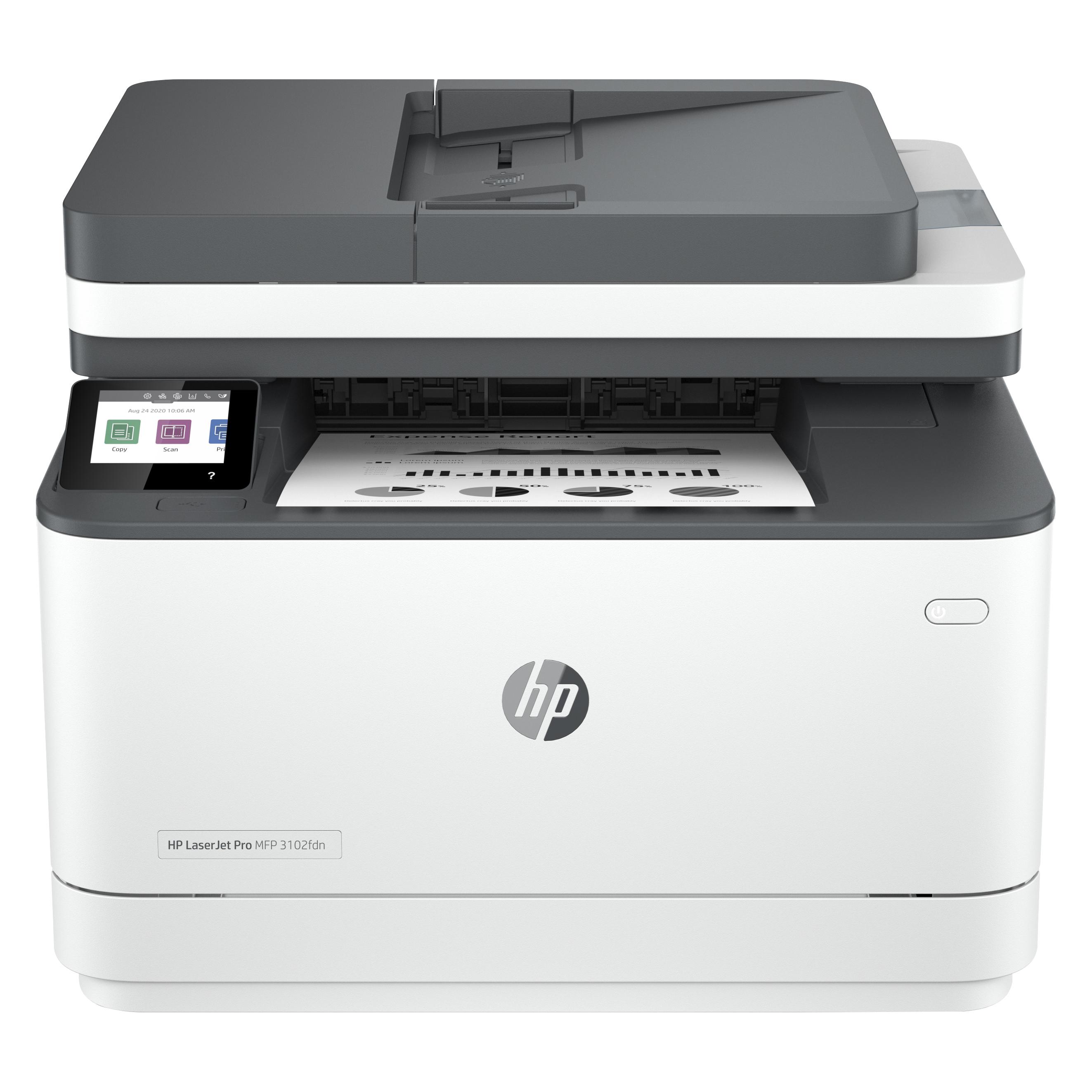HP LaserJet Pro MFP 3102fdn (Laser, Schwarz-Weiss), Drucker, Schwarz