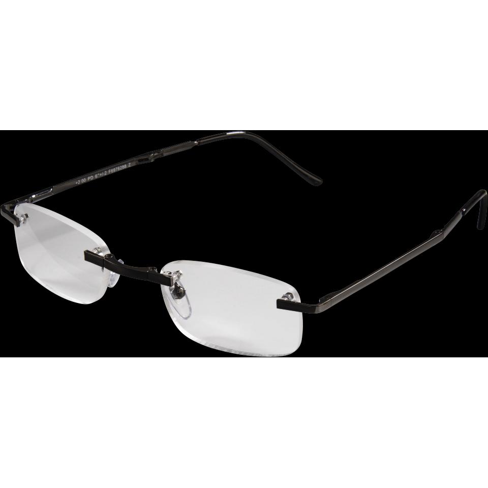 Hama, Lesebrille, Rahmenlos, Metall, Gun, +2,5 dpt (+2.5)