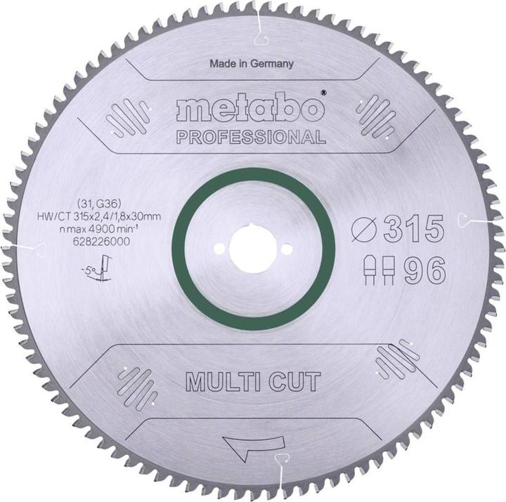 Produktbild Metabo Kreissägeblätter HW / CT, HM-bestückt