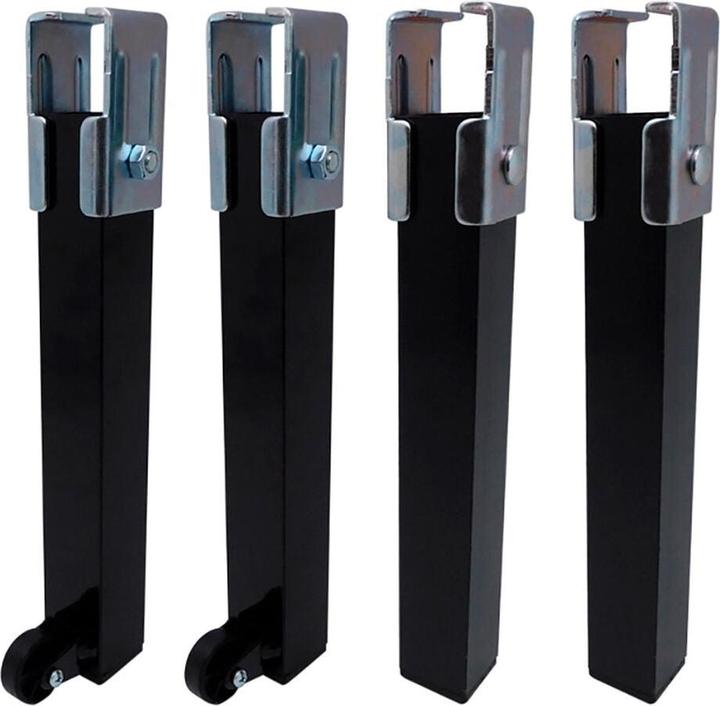 Actual product image Micel Set of 4 base base legs pt25 40x30x260mm without wheel, black 96405