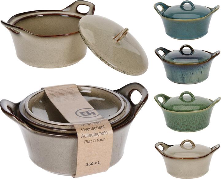 Produktbild Excellent Houseware Auflaufschale mit Deckel (14 cm, Pfannenset + Topfset, Keramik)