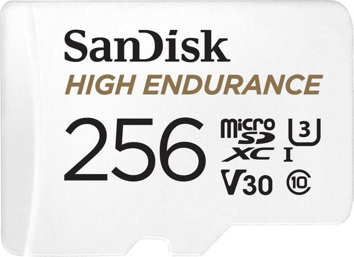 Productafbeelding Sandisk High Endurance (256 GB, microSDXC, U3, UHS-I)