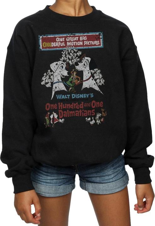 Produktbild Disney 101 Dalmatians Retro Poster Sweatshirt Mädchen (152, 158)