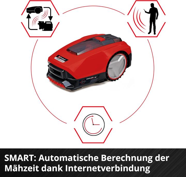 Actual product image Einhell FREELEXO SMART 750 robotic lawnmower (750 m², Boundary wire)