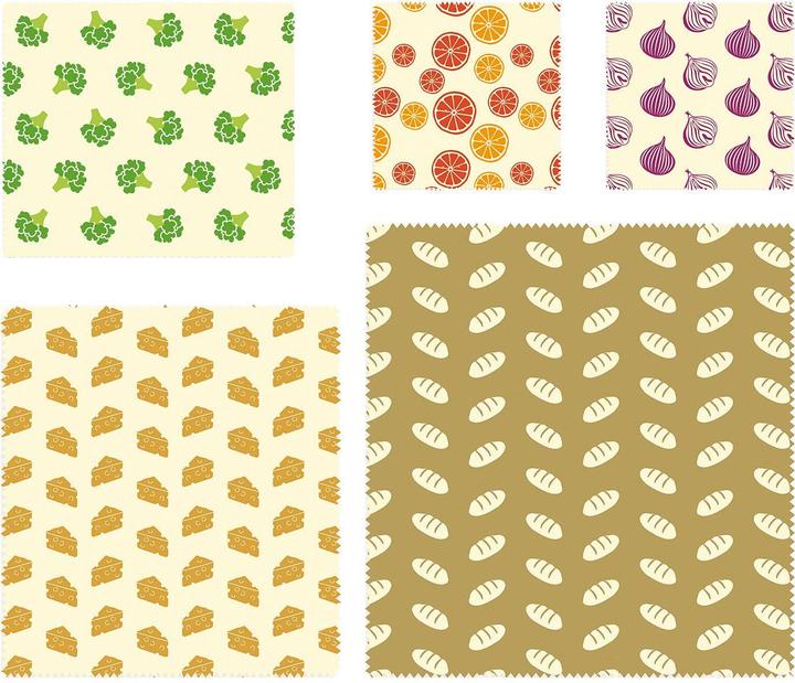 Nuts Tissus en cire d'abeille (5 x)