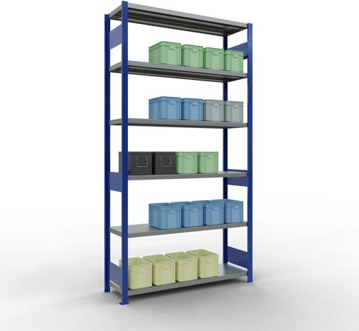 Actual product image Schulte Lagertechnik MULTIplus250 basic racking system with length ledgers