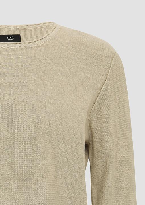 Image du produit S.Oliver Strickpullover Gewaschener Strickpullover mit Rollkante (XL)