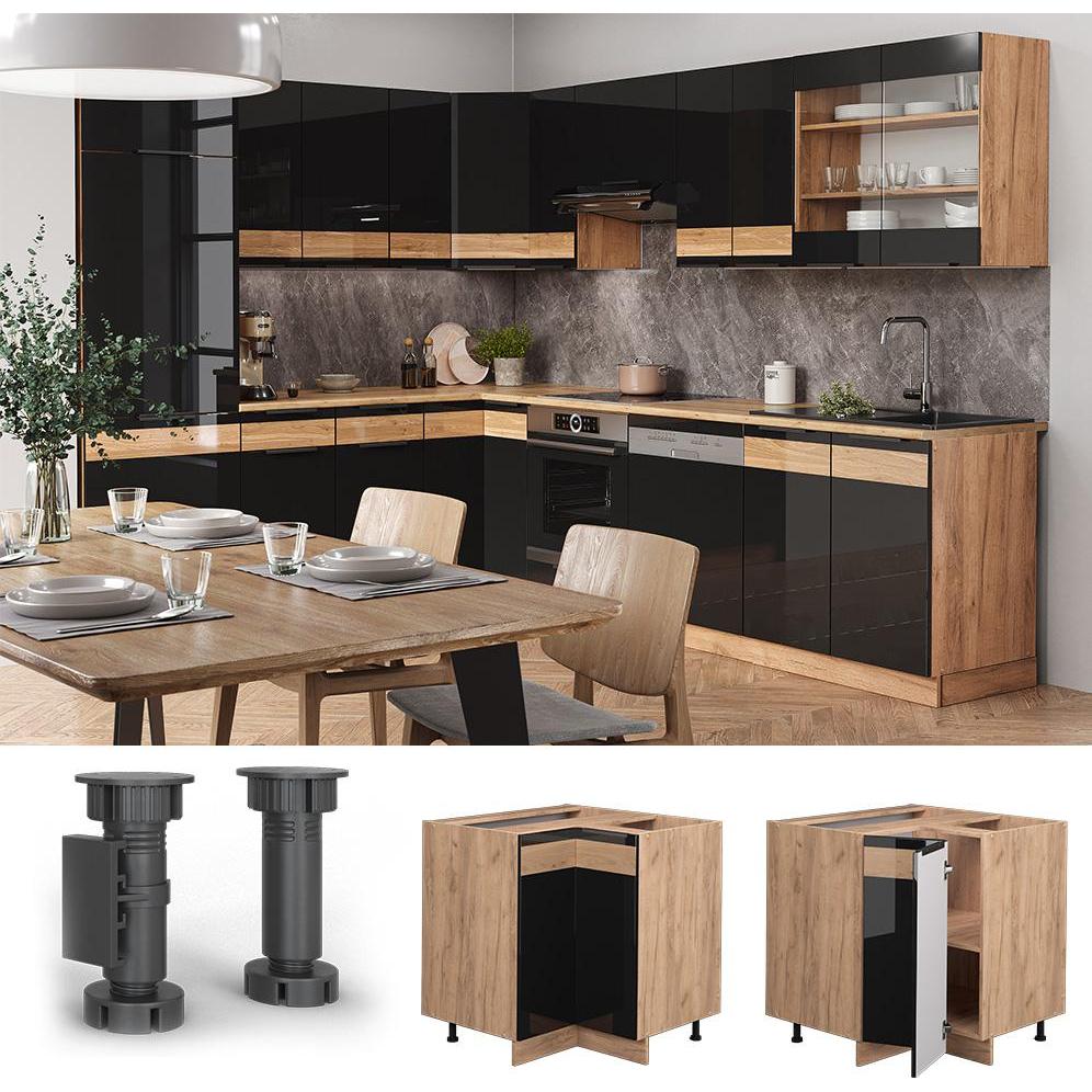 Vicco, Regal, Eckunterschrank Fame-Line (80.5 x 52 x 81.5 cm)