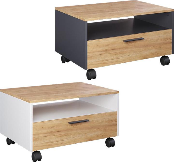 Actual product image Vicco Couchtisch Bibo, Anthrazit/Goldkraft Eiche, 70 x 52.4 cm