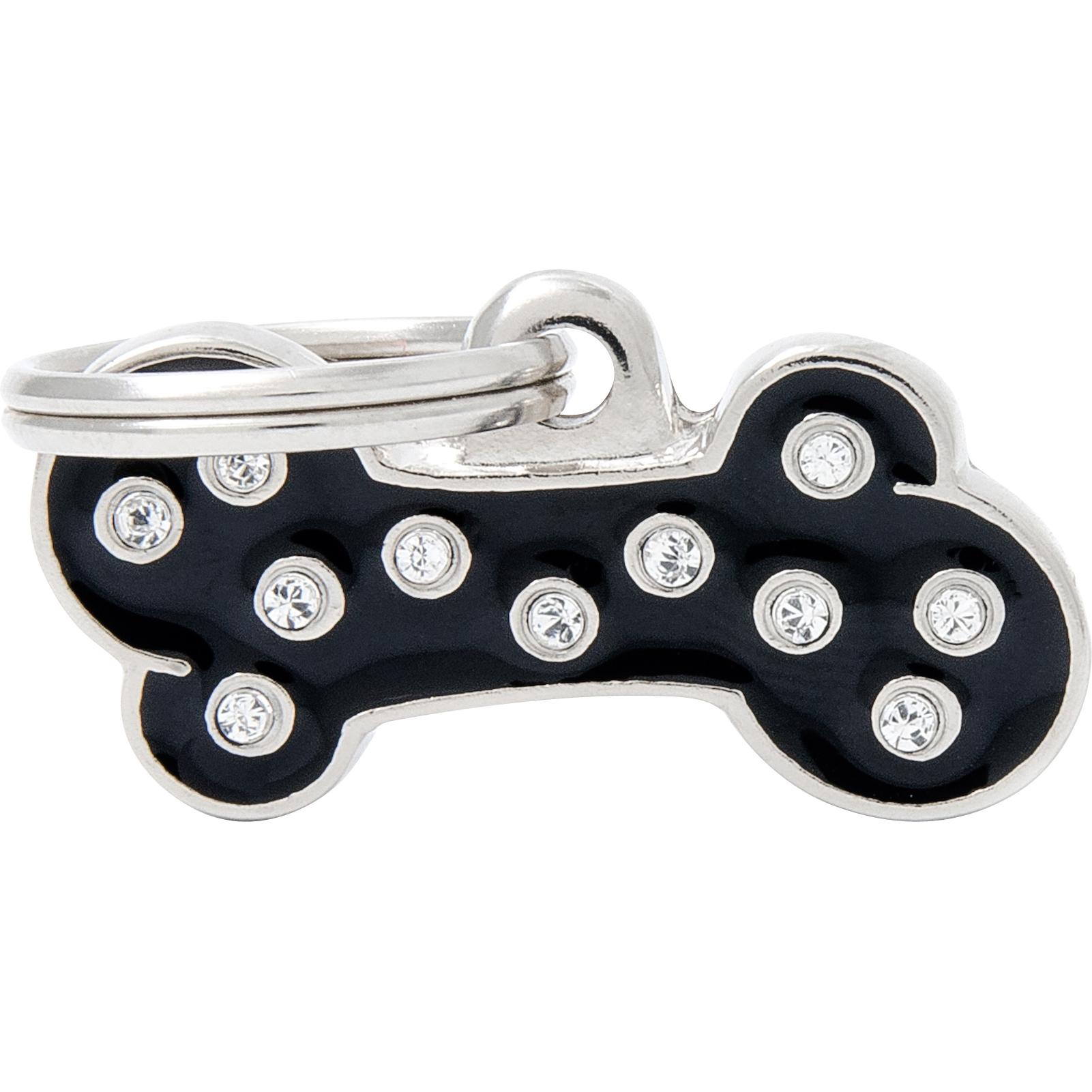 Myfamily *MyFa tegn chic, ben lille, sort (Cane), Collare + Guinzaglio