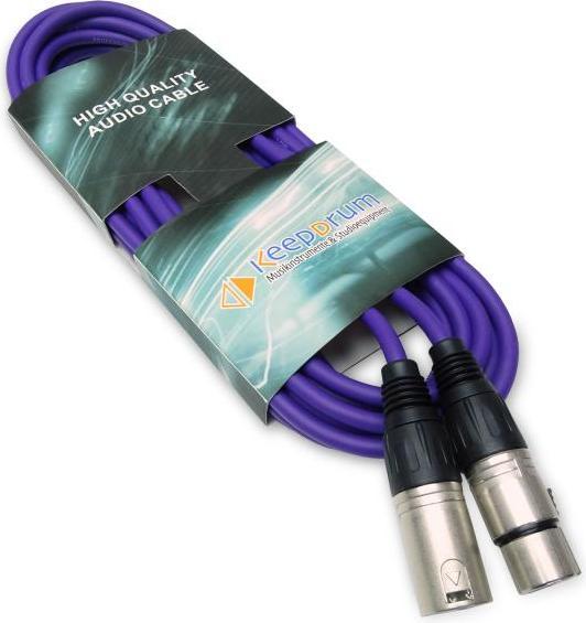 Produktbild keepdrum Mikrofonkabel Set XLR 3-polig Länge 10m in 7 Farben (10 m, XLR Kabel)