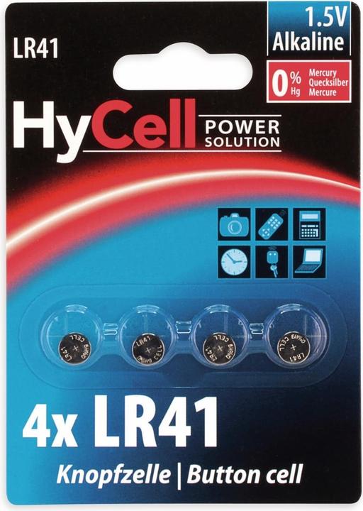 Image du produit HyCell Alcaline LR41 (4 pcs, LR41, 30 mAh)