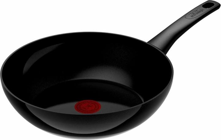 Image du produit Tefal Wok Poêle à frire Renew Black On 28cm (28 cm, Wok, Aluminium, Céramique)