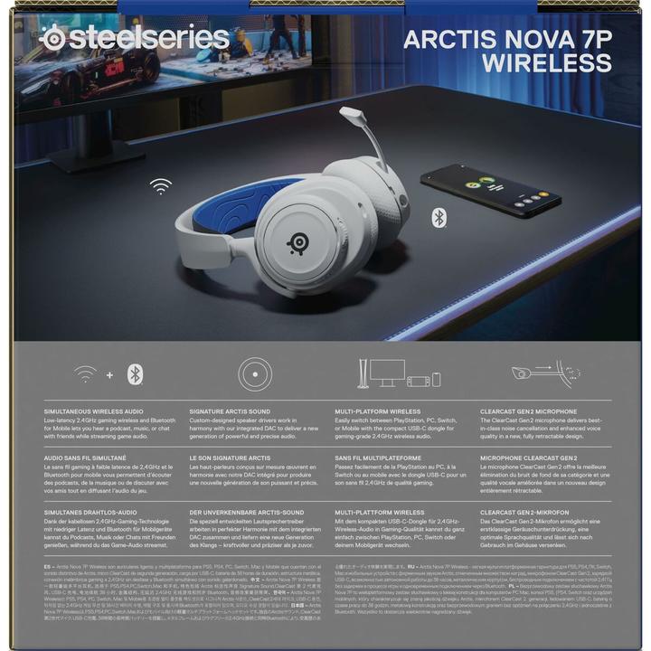 Image du produit SteelSeries Arctis Nova 7P (Filaire, Sans fil)