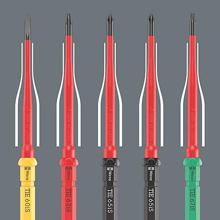Produktbild Wera Kraftform Kompakt VDE 17 RA Imperial 1 (Phillipps-Kreuzschlitz (PH), Pin-torx, Vierkant, Pozidriv-Kreuzschlitz (PZ), Schlitz)