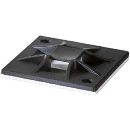 HellermannTyton, Kabelbinder, Q-Mount Sockel QM30 schwarz schraubbar (30 mm, 100 Stk.)