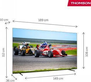 Immagine prodotto Thomson TV Set||85"|4K/Smart|QLED|3840x2160|Wireless LAN|Bluetooth|Google TV|Black|85QG7S14 (85", QLED, 4K)