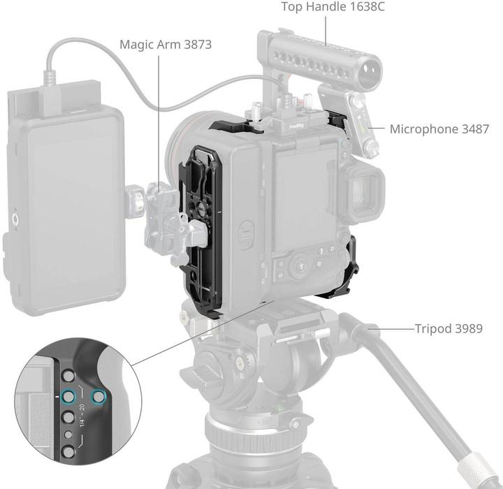 Actual product image SmallRig Cage for Canon EOS R5 Mark II with Cooling Fan CF-R20EP 5092 (Cage)