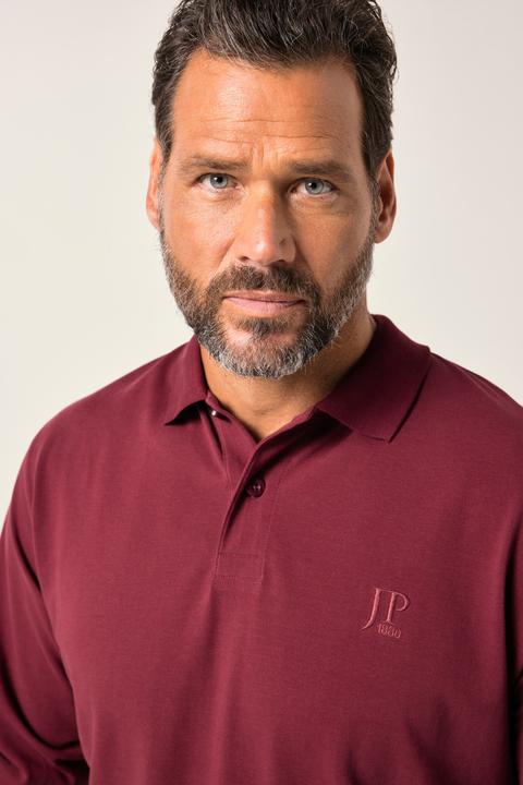 Produktbild JP1880 Poloshirt, Bauchfit, Basic, Langarm, Piqué, XXL bis 8 XL (7XL)
