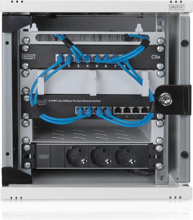 Image du produit Digitus RackRAL 7035 DN-10 05-U (6 HE, Rack 10 pouces)