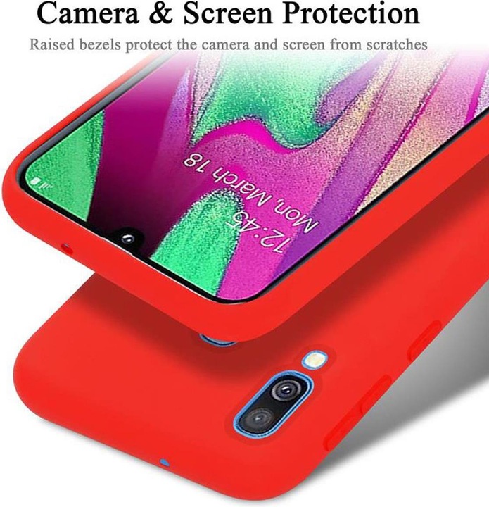 Actual product image Cadorabo TPU Liquid Silicone Case Cover (Samsung Galaxy A40)