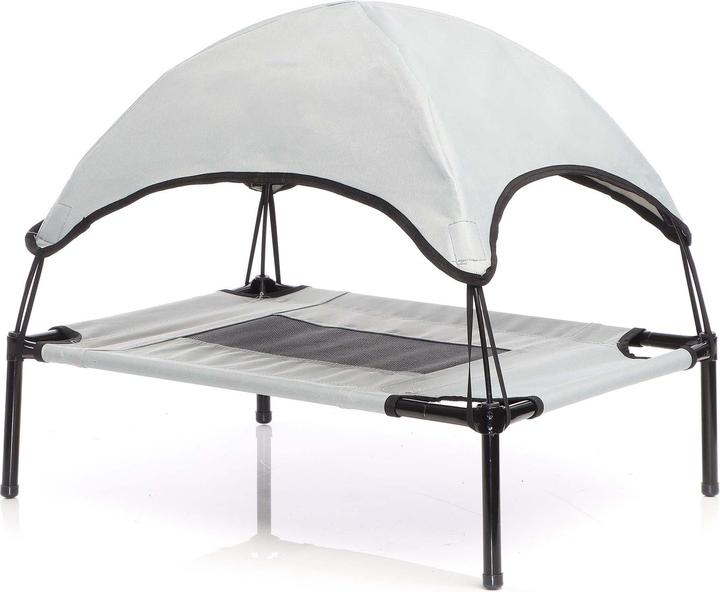 Actual product image Wiltec Portable Outdoor Relax Pet Bed Canopy Dog Bed S Grey (Dog)