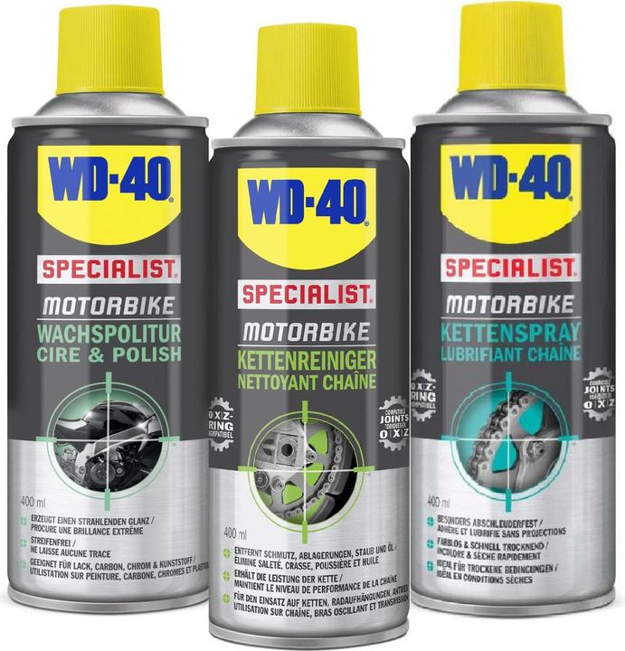 Image du produit WD-40 Set de soins Moto spécialisée (1200 ml)