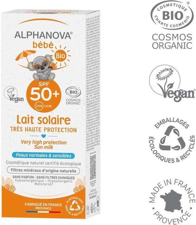 Produktbild Alphanova Sonnenmilch (Sonnenmilch, SPF 50+, 50 ml, 50 g)