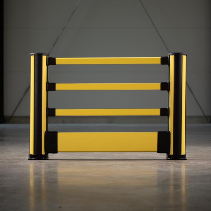 Immagine prodotto kaiserkraft Dissuasore angolare per barriera pedonale, altezza 1160 mm, 6 attacchi, forma a