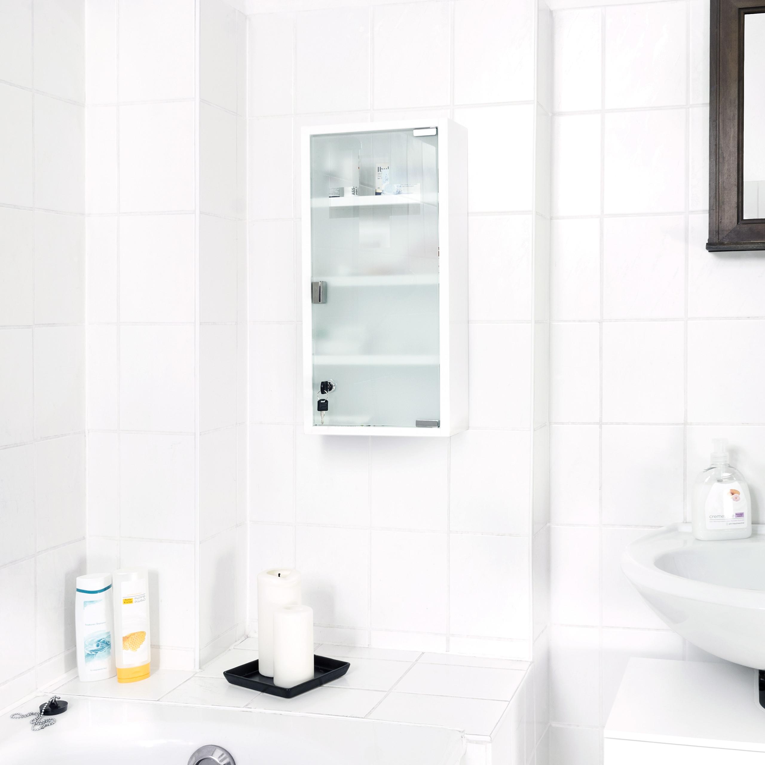 Thumbnail - Relaxdays, Badezimmerschrank, Emergency (27 x 12 x 57 cm)