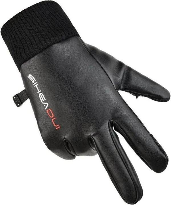 Produktbild Hurtel Isolierte, rutschfeste Telefonhandschuhe für Herren – Schwarz (One Size)