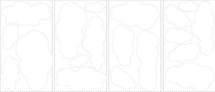Productafbeelding Roommates RM - Wolken Wit