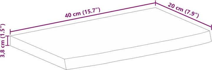 Produktbild vidaXL Tischplatte (40 x 20 cm)
