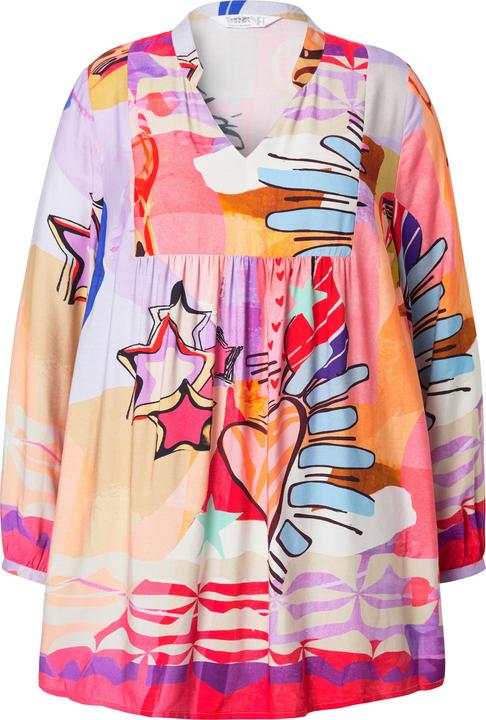 Produktbild Angel of Style Tunika, A-Linie, Alloverdruck, Langarm (54)