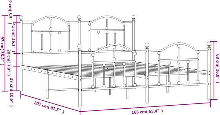 Image du produit vidaXL Bettgestell (160 x 200 cm)