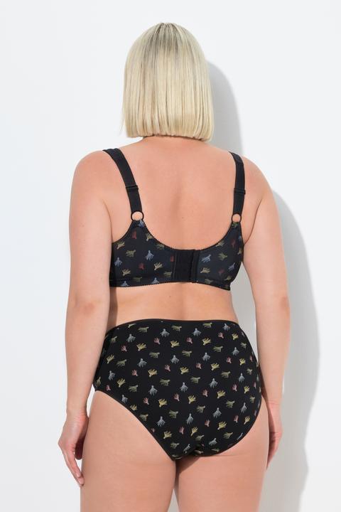 Actual product image Ulla Popken Tassel Print Relief Bra (85 C)