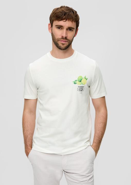Produktbild S.Oliver T-Shirt Baumwoll-T-Shirt mit Crew Neck und Frontprint (XL)