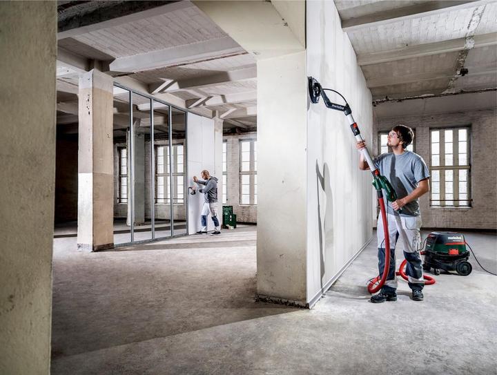 Produktbild Metabo Langhalsschleifer LSV 5-225 Comfort () mit variabler Längenverstellung Kunststoffkoffer (Wand- & Deckenschleifer, 270 W)
