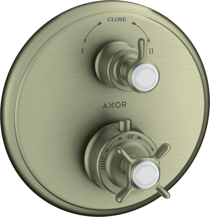 Actual product image hansgrohe AXOR MONTREUX UP thermostat with diverter valve brushed nickel