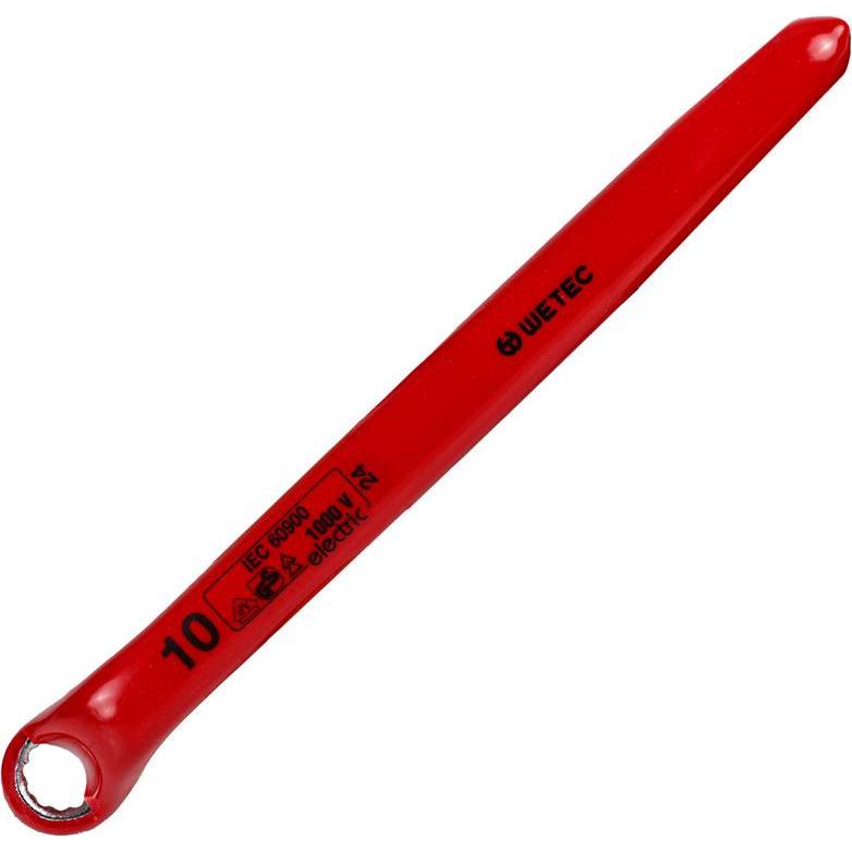 Wetec, Schraubenschlüssel, Ringschlüssel, DIN 7447, Schlüsselweite 10 mm, 1.000V/VDE/QS (10 mm)