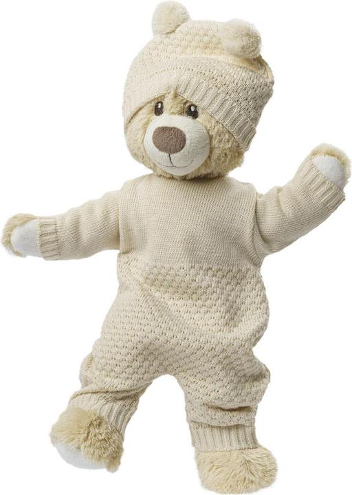 Produktbild Heless Puppen-Strickstrampler aus 100 % Bio-Baumwolle, ecru, Gr. 28-35 cm