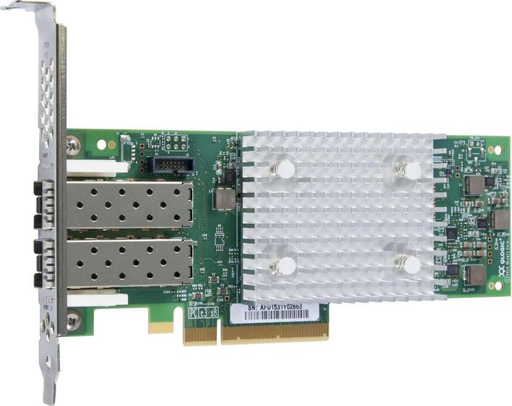 Actual product image HPE StoreFabric SN1100Q Fibre Channel Host Bus Adapter - Plug-in Card - PCI Express 3.0 - 2 x Total Fibr (PCIe)