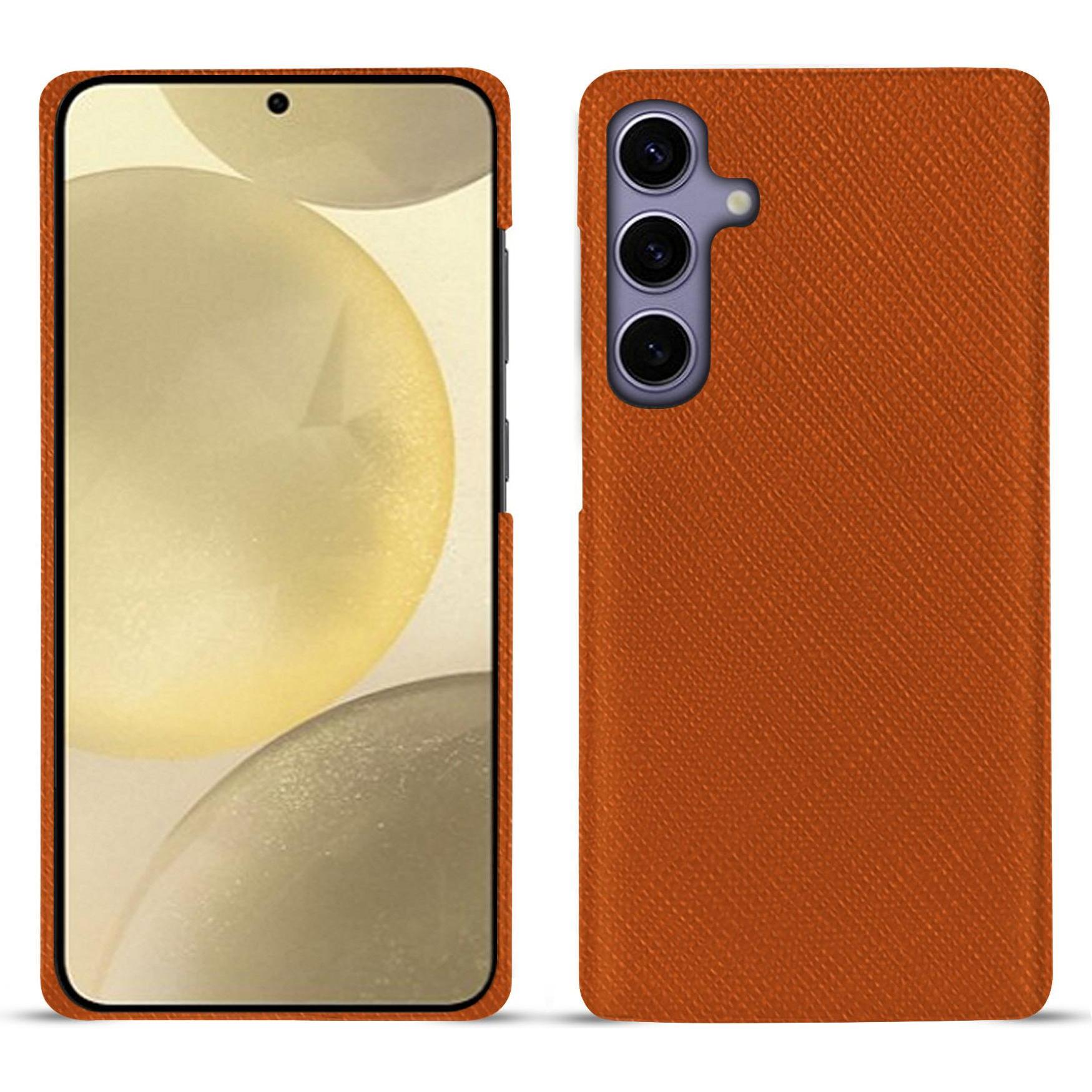 Noreve Lederschutzhülle (Samsung Galaxy S23+, Samsung Galaxy S24+), Smartphone Hülle, Orange