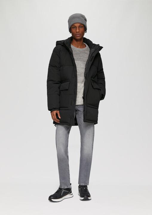 Produktbild S.Oliver Outdoor-Mantel Gesteppter Parka mit Kapuze und Innenkragen
