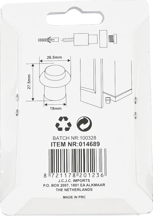 Immagine prodotto Benson Home Türstopper Mini Silber (1 pz.)