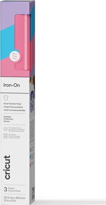 Produktbild Cricut Aufbügelfolie Musterpack Pastell 30.5 x 30.5 cm