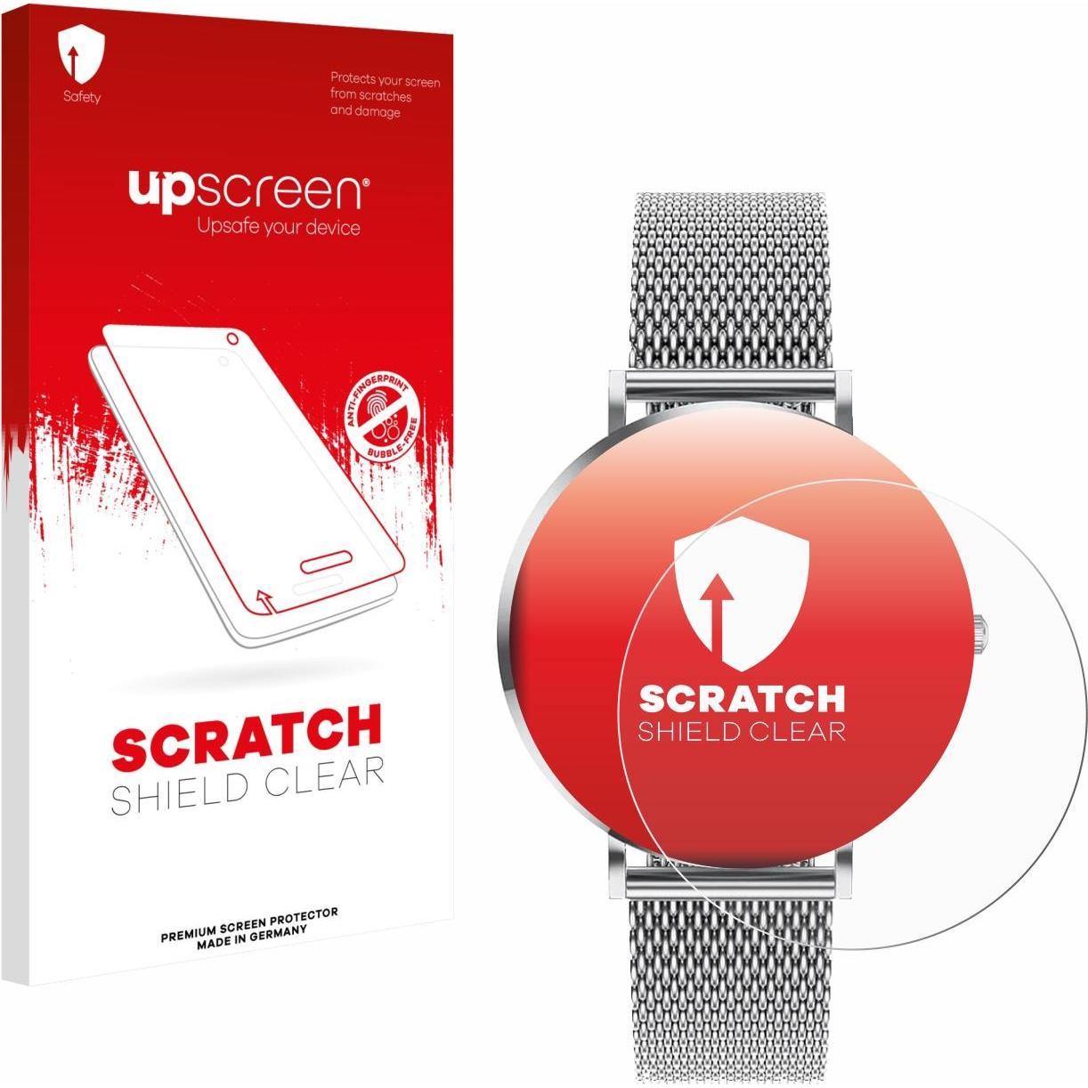 upscreen Scratch Shield Pellicola, Pellicola protettiva per smartwatch, Trasparente