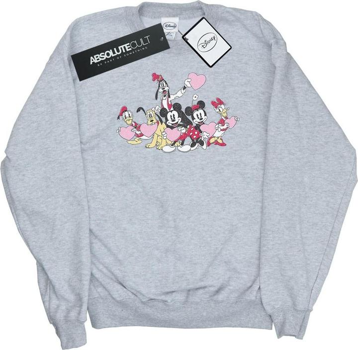 Actual product image Disney Mens Mickey Mouse Love Friends Sweatshirt (3XL)