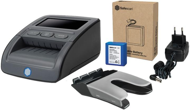 Immagine prodotto Safescan 155-S Komplett SET Geldprüfgerät Batterie & Stapler (Validatore di banconote)