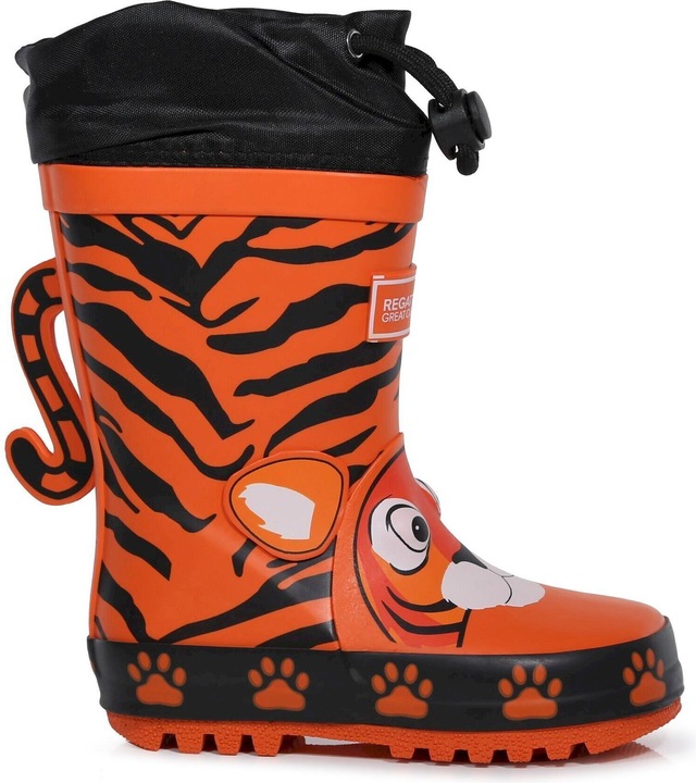 Actual product image Regatta Rubber Boots Mudplay Tiger Pattern (36)